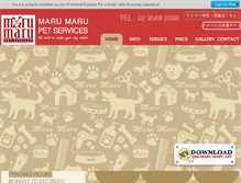 Tablet Screenshot of marumarupets.com.au